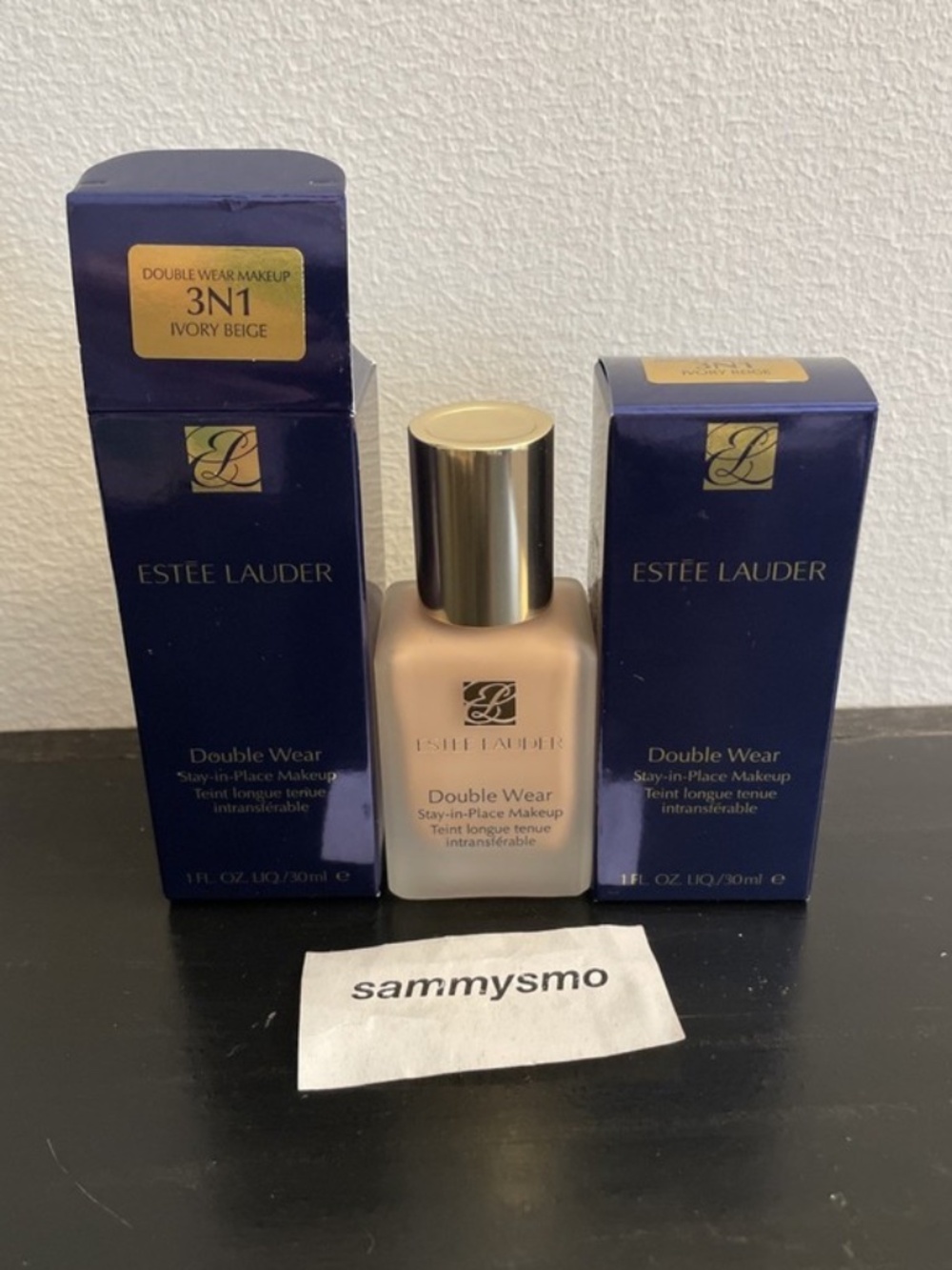Estee Lauder Double Wear Stay In Place Foundation Ivory Beige 3N1, x2 ORIGINAL